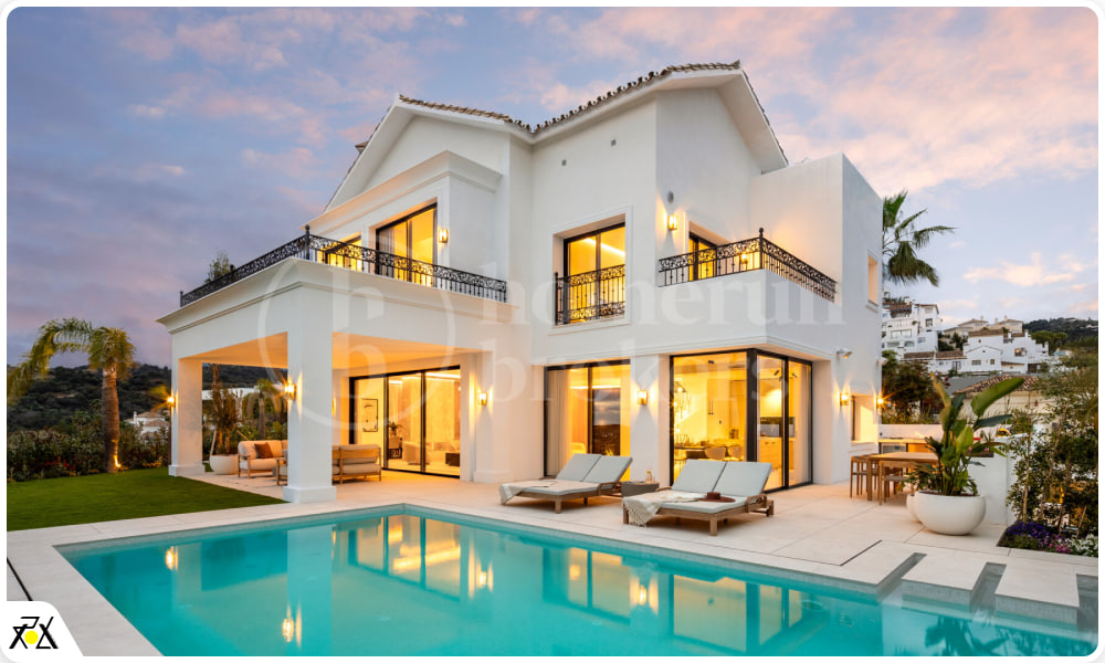 زیباترین نمای ساختمان ویلایی 